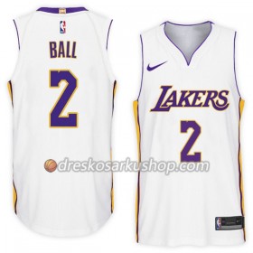 Muški NBA Dres Los Angeles Lakers Lonzo Ball 2 Nike 2017-18 Bijela Swingman